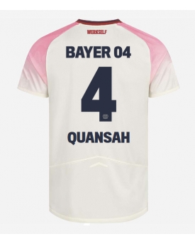 Bayer Leverkusen Jarell Quansah #4 Maglia Gara Trasferta Repliche 2025-26 Maniche Corte